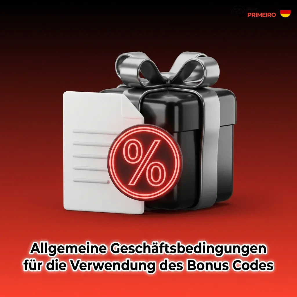 German bonus code terms and conditions document showing eligibility, deposit requirements, and wagering rules