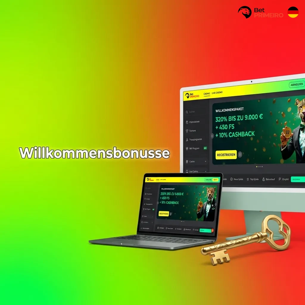 Casino welcome bonus of 275% up to 3,500 EUR plus 300 free spins for new players with wagering requirements