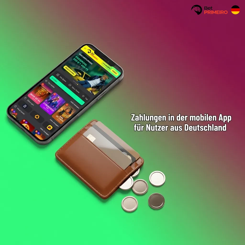 Mobile payment methods in Germany including VISA, Mastercard, crypto, and digital wallets with instant deposits