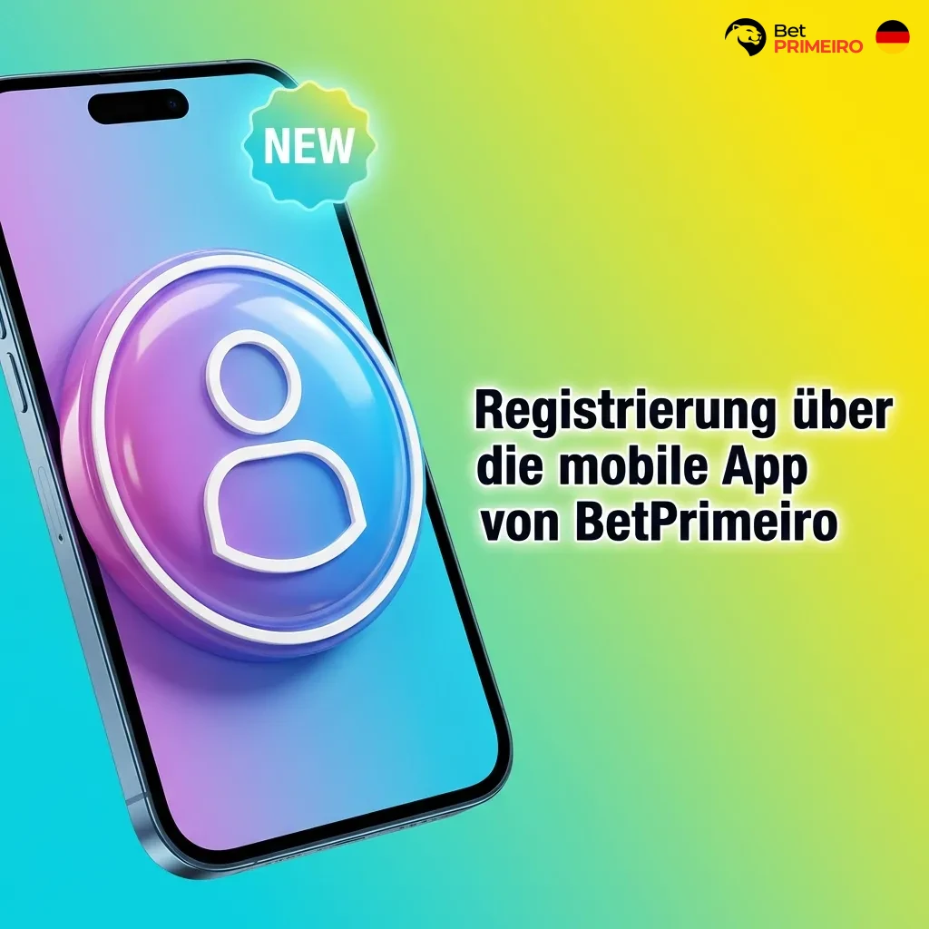 Smartphone displaying BetPrimeiro mobile app registration screen with login fields and sign-up options